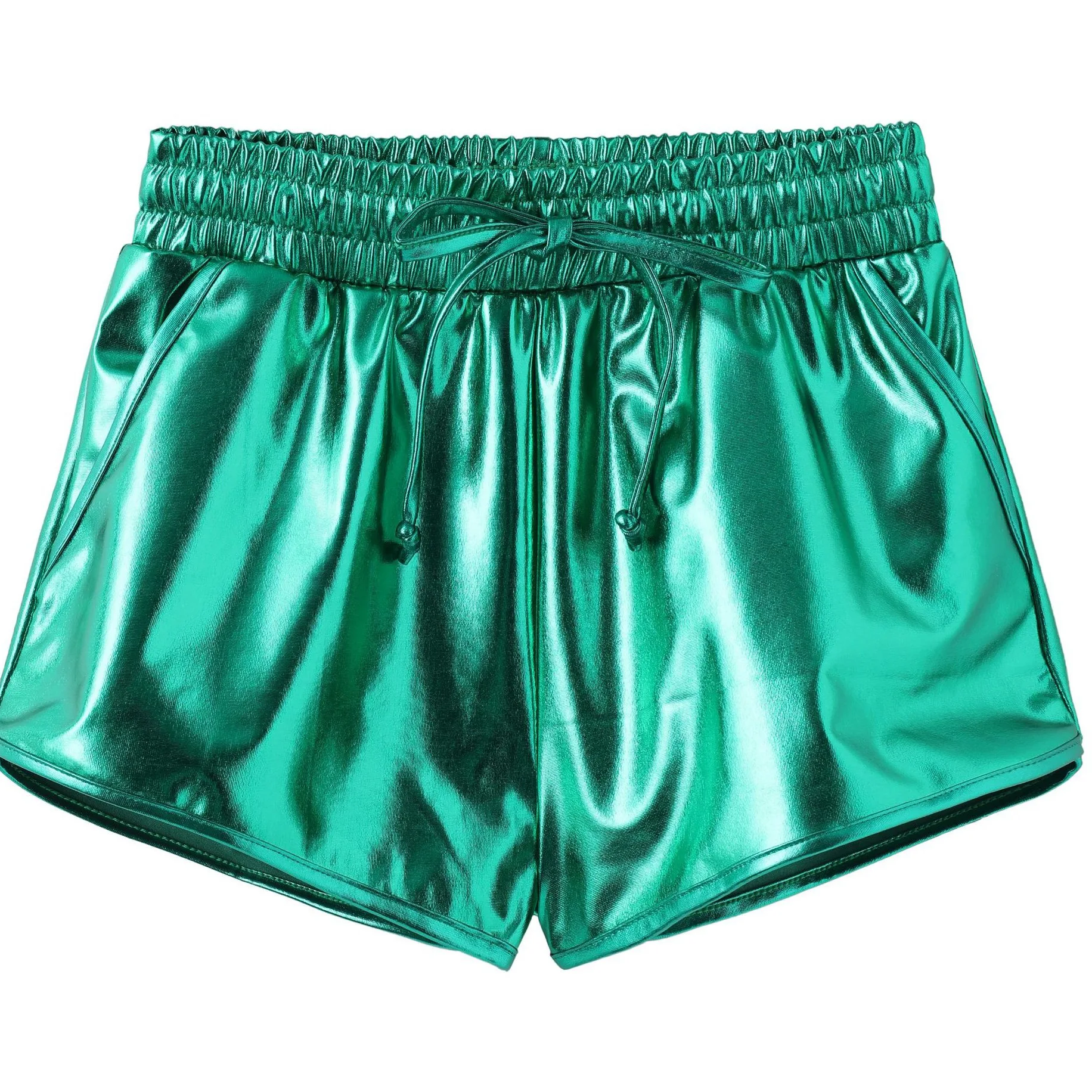 New Summer Practice Pants Men's and Women's Dance Leather  Three-point Pants Boxer Pants Modern Dance Shorts
