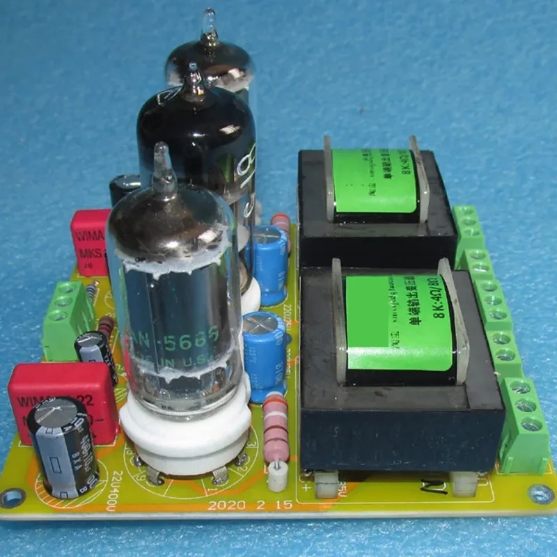 6N1 push 5686 tube single-ended class A stereo power amplifier board JCDQ79N 2W*2, the sound is soft, warm, soft and balanced