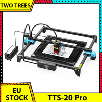 TWO TREES TTS-20 Pro 20W Laser Engraver Cutter with Air Pump Laser Bed 0.08*0.08mm Laser Spot 500mm/s Engraving Speed 418x418mm