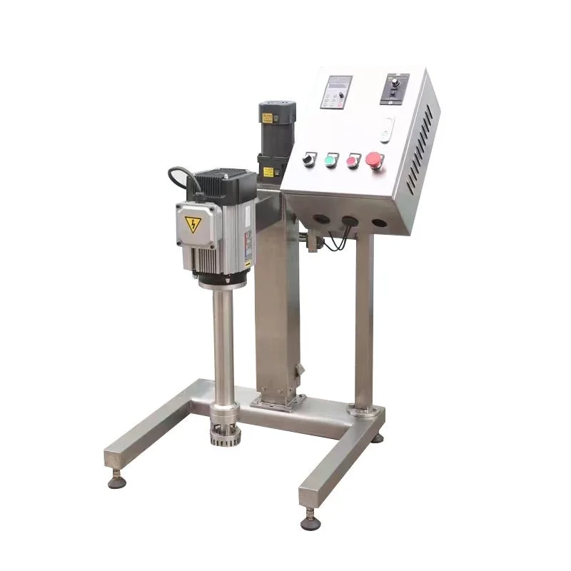 【HOT】High-Speed Steel High-Shear Mixer for Shampoo Cream Movable Paint Lifting Liquid Homogenization Mixing Equipment