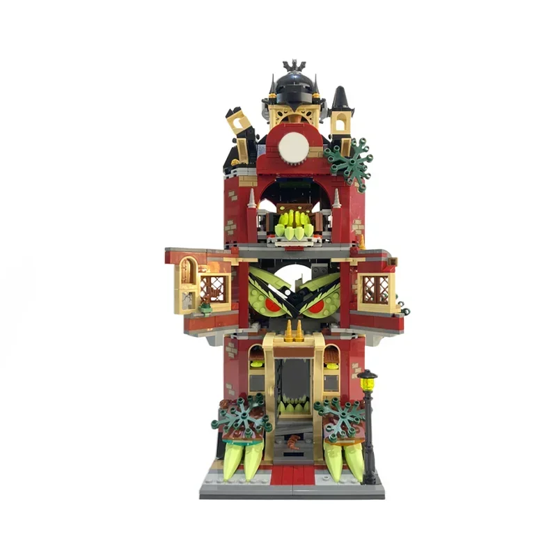 1512PCS FAI DA TE Modulare Hauntedsa High School Building Blocks Giocattolo Educativo MOC Costruzione Creativa Regalo Per I Bambini Di Natale