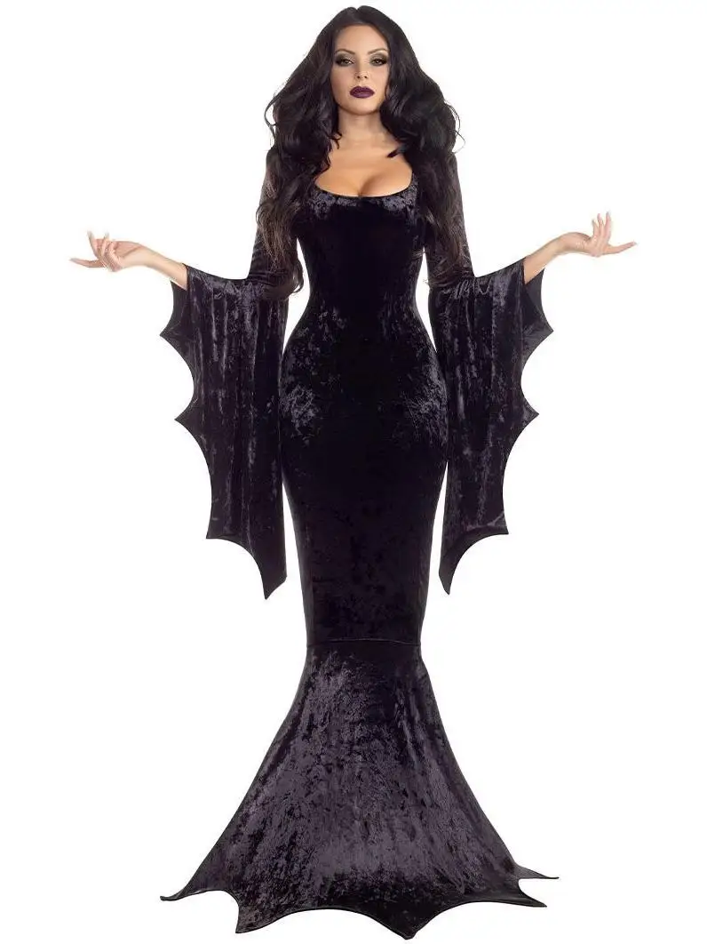 

Halloween Bat Witch Long Dress Performance Costume Women's Traditional Ethnic Stage Outfit Spring 2026 China Made