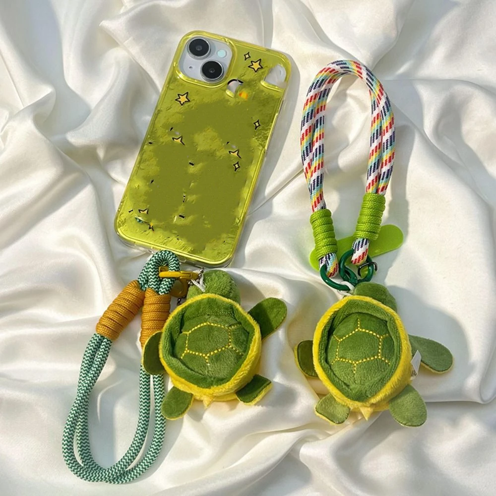 Fashion Plush Tortoise Mobile Phone Lanyard Universal Portable Cell Phone Strap Cute Anti-lost Mobile Phone Rope Bag Decoration