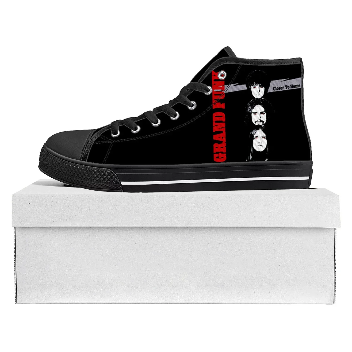 

Grand Funk Railroad High Top High Quality Sneakers Mens Womens Teenager Canvas Sneaker Custom Made Shoe Casual Couple Shoes