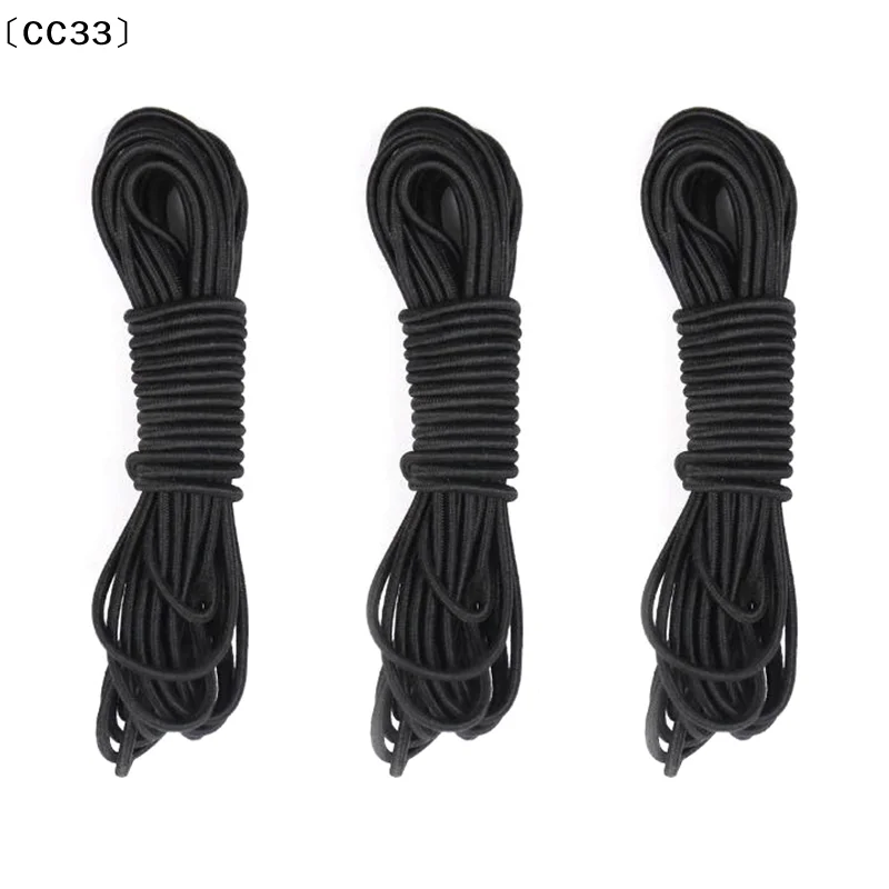Tennis Training Aids Base Elastic Rope Tennis Fitness Ball Rubber Band Line High Elastic Rope Swing Ball Spare Line Black〔CC33〕