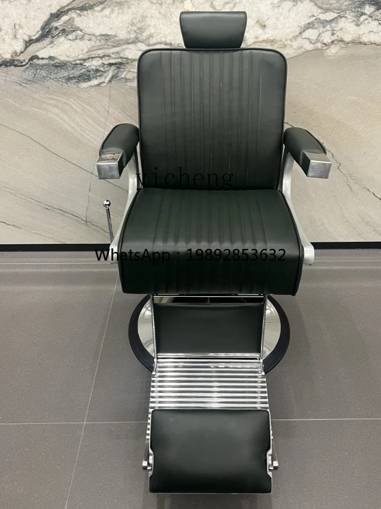 barber shop chair hair salon special export men's oil head chair retro reclining shaving perm and dyeing chair