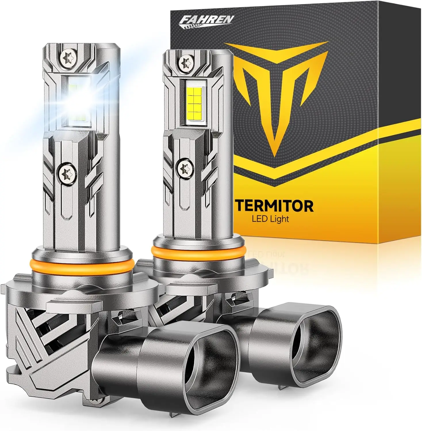 

2PCS 9012 HIR2 LED Bulb,80000LM 6500K 1:1 Size with Cooling Fan,9012 Automotive Replacement Combo Turn Signal Fog Lights Bulb