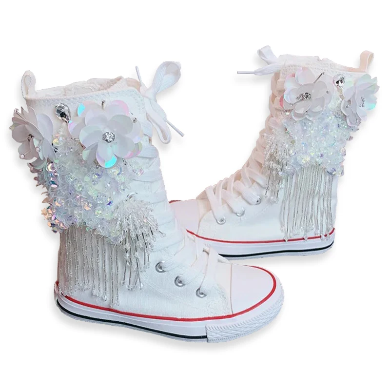 Children Boots Girl Casual Shoes Fashion Children Boots 2022 Autumn And Winter Princess Girls Boots Big size 36 37 38