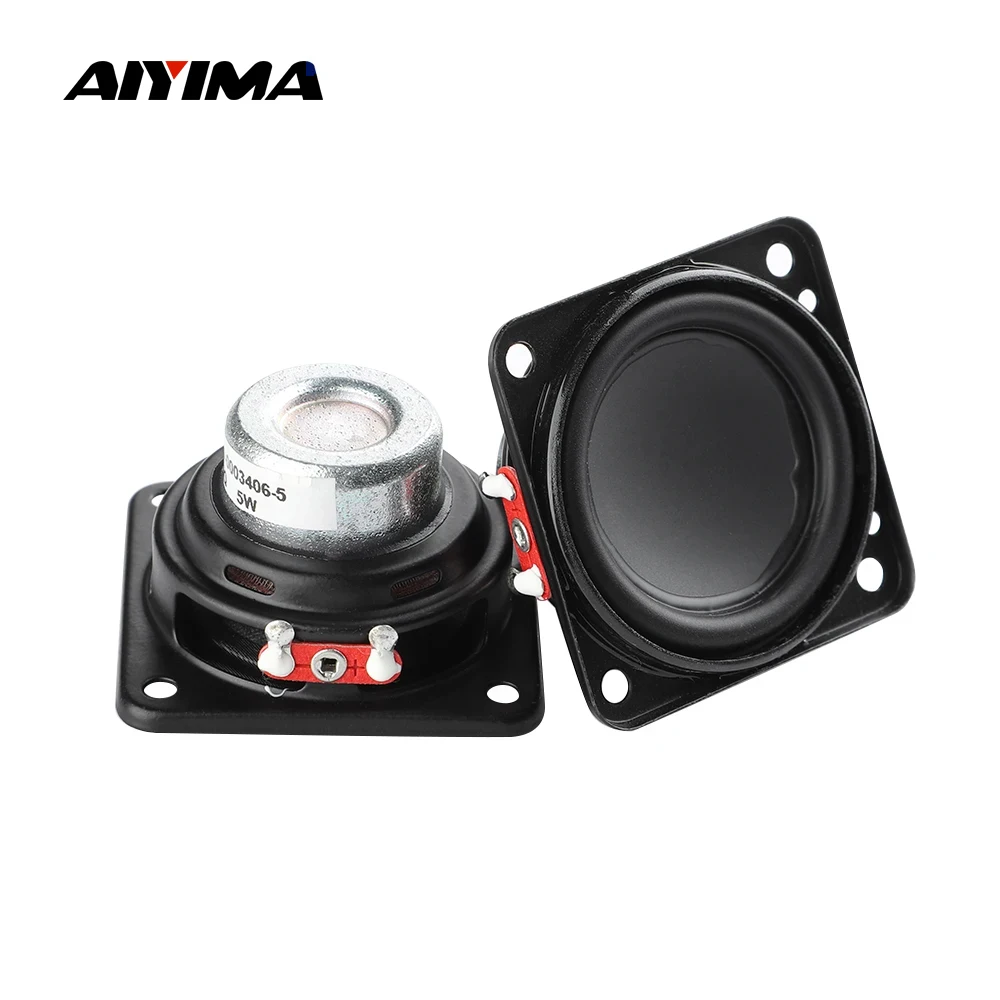 

AIYIMA 2Pcs 1.5 Inch 43MM Portable Speaker 4 Ohm 5W Full Range Audio Speaker Amplifier Sound Loudspeaker Home Theater