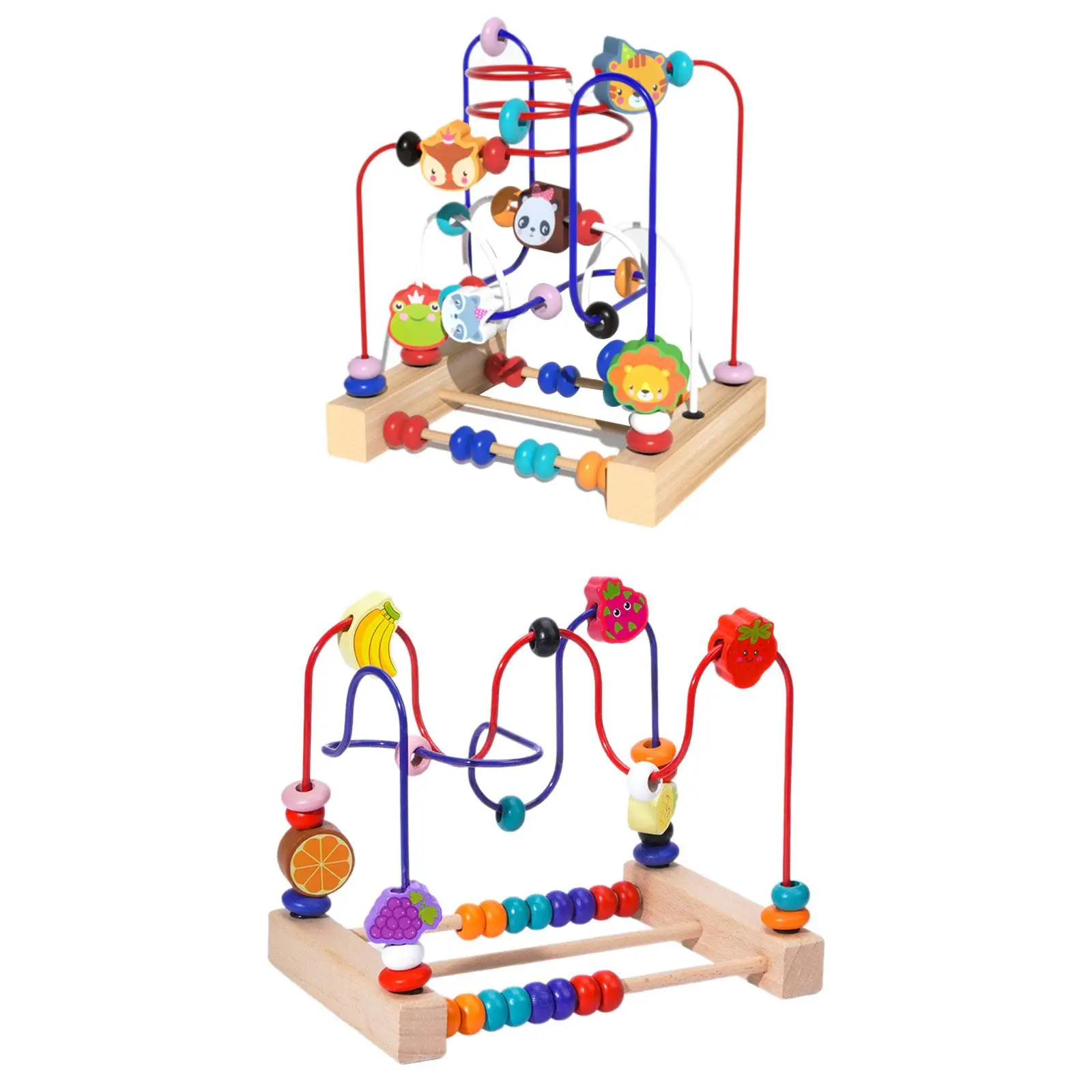 

Wooden Bead Maze Toy Motor Skills Preschool for Kids Boy Girl Christmas Gift