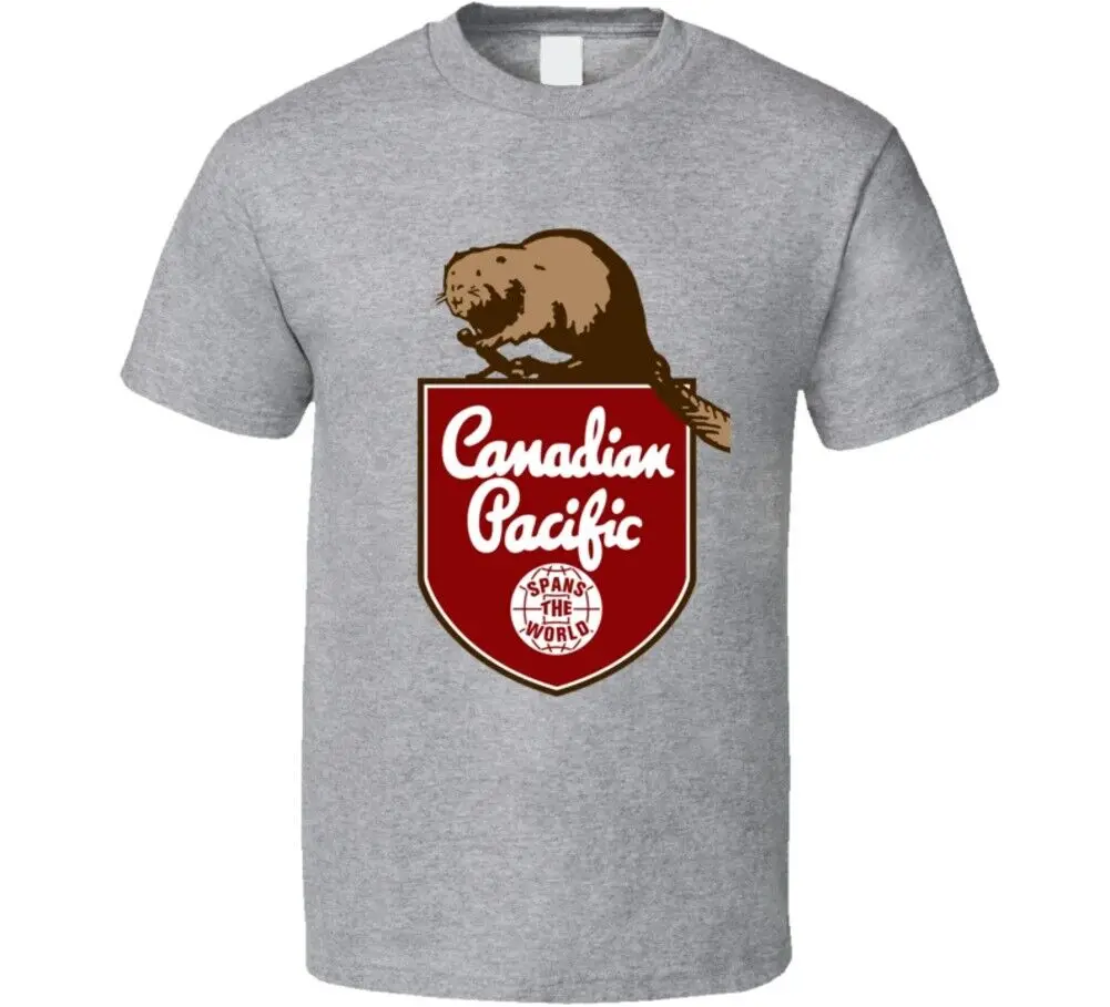 Canadian Pacific Railway Logo Rail Train Retro T Shirt