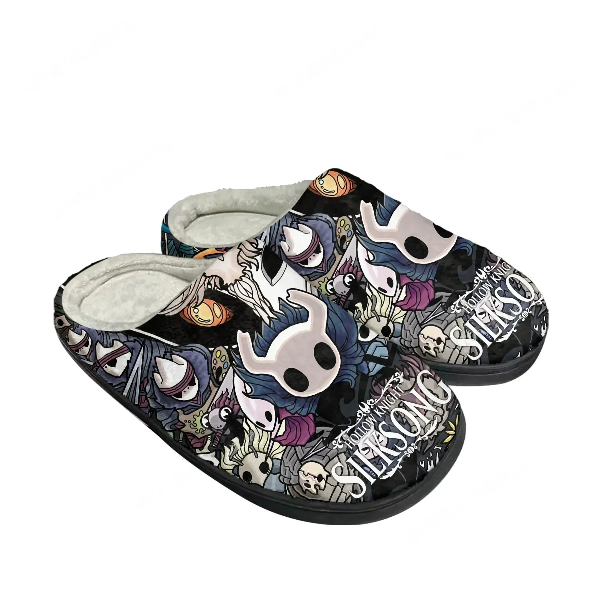 

Cartoon Game Ghost Hollow Knight Home Cotton Slippers Men Women Plush Bedroom Casual Keep Warm Shoes Fashion Tailor Made Slipper