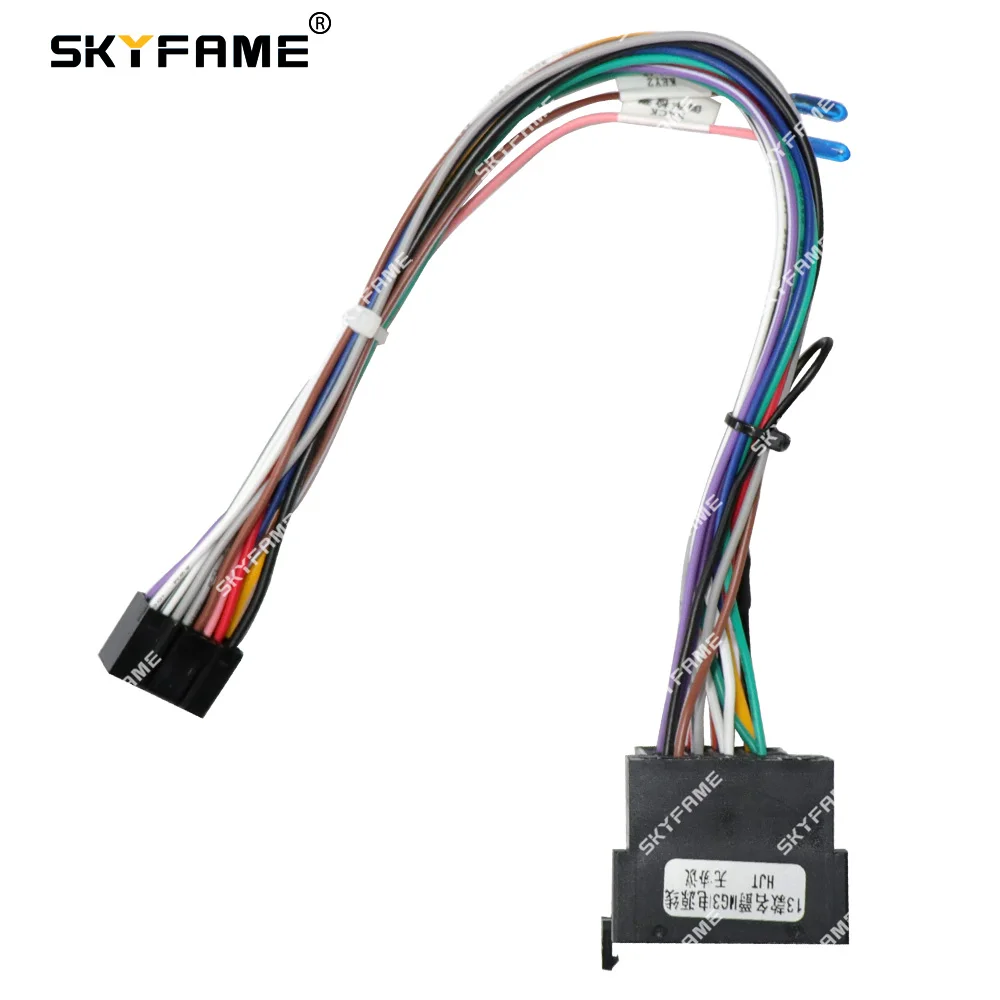 

SKYFAME 16Pin Car Wiring Harness Adapter Canbus Box Decoder For MG 3 MG3 Android Radio Power Cable