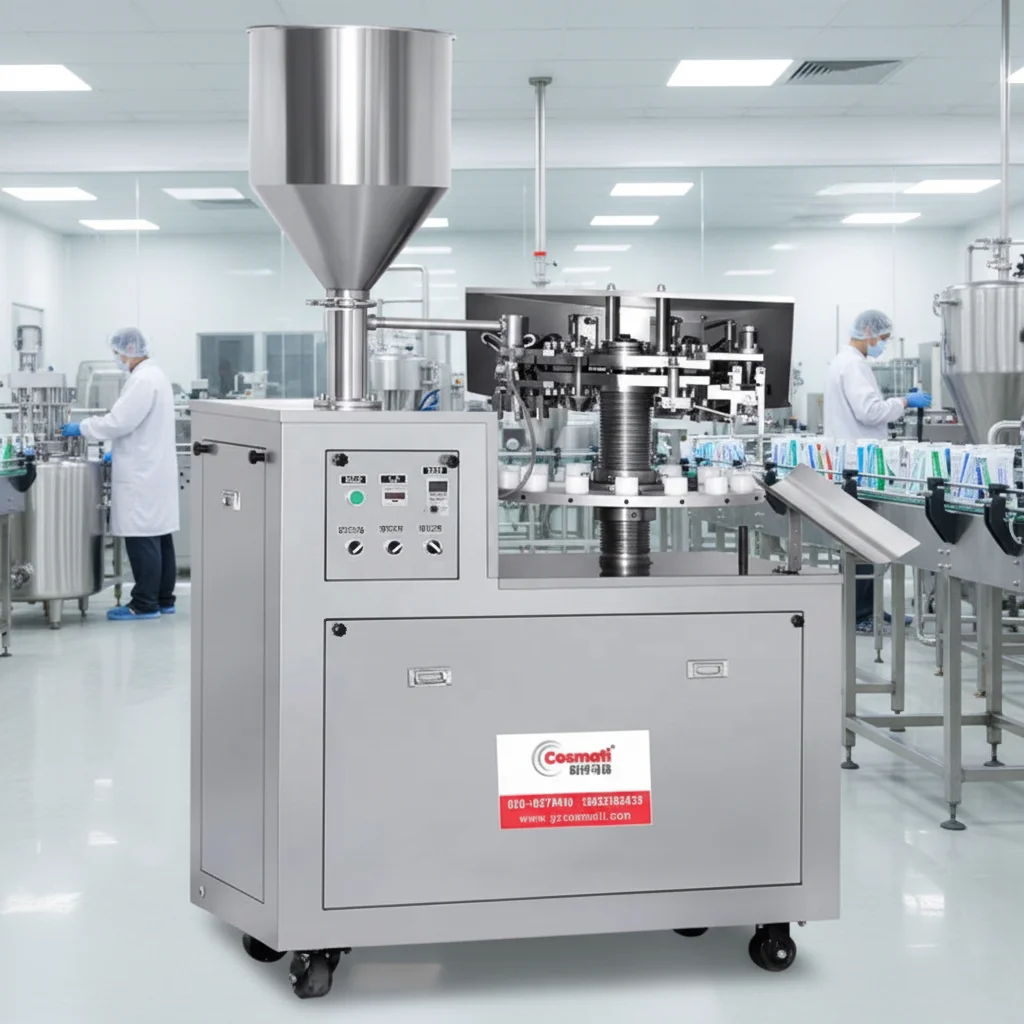 Semi Automatic Ointment Gel Cream Tube Filling and Sealing Machine for Aluminum Tubes