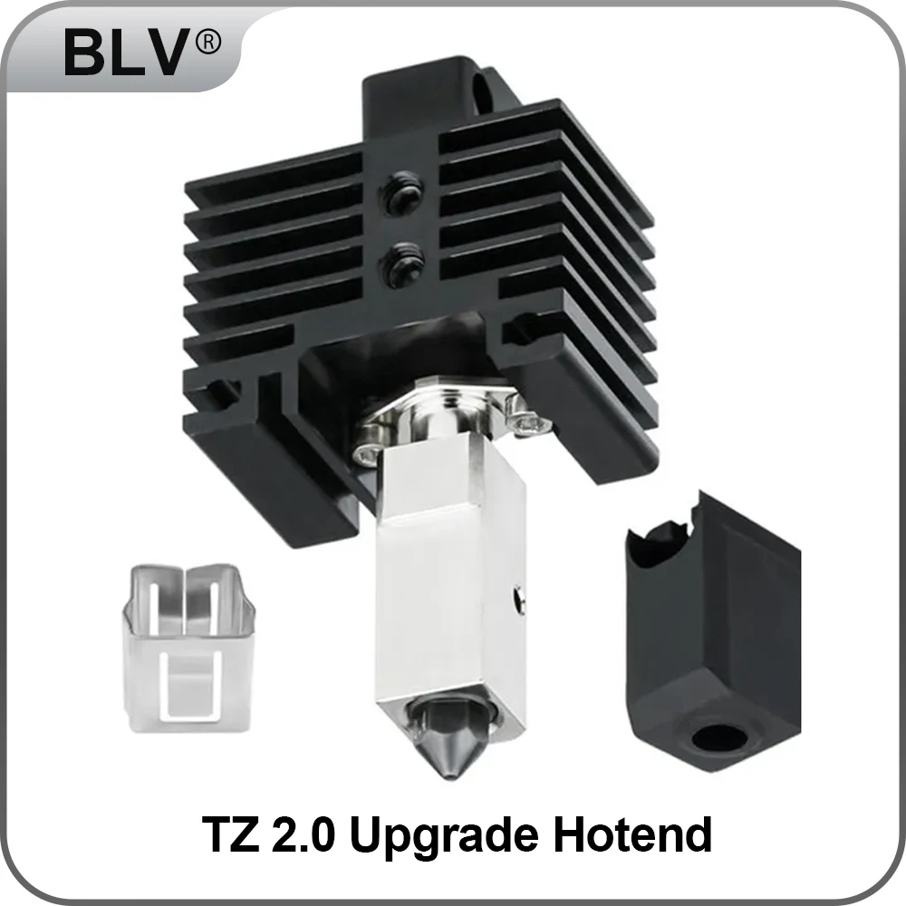 

BLV® TZ 2.0 Hotend For Bambu Lab X1 P1P TZ Modular Printhead Assembly Hardened Steel Nozzle Extruder Kit VORON 3D Printer