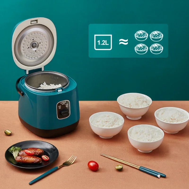 Multi-Function Rice Cooker 1.2L With Steamer, Chinese Food & Porridge Maker