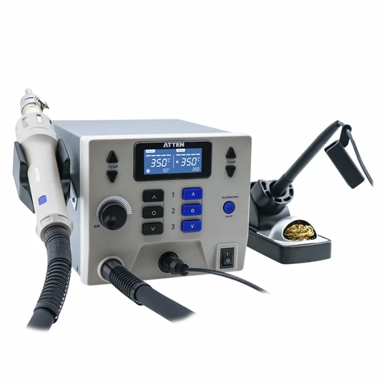 ATTEN ST-8602D 2 in 1 Digital display soldering station Hot air gun Electric soldering iron BGA PCB desoldering Welding station