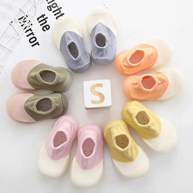 Baby Socks Shoes For Spring Autumn Cute Style Cotton Floor Shoes Kids Soft Botton Anti-Slip First Walkers Toddler Sockings 0-3Y