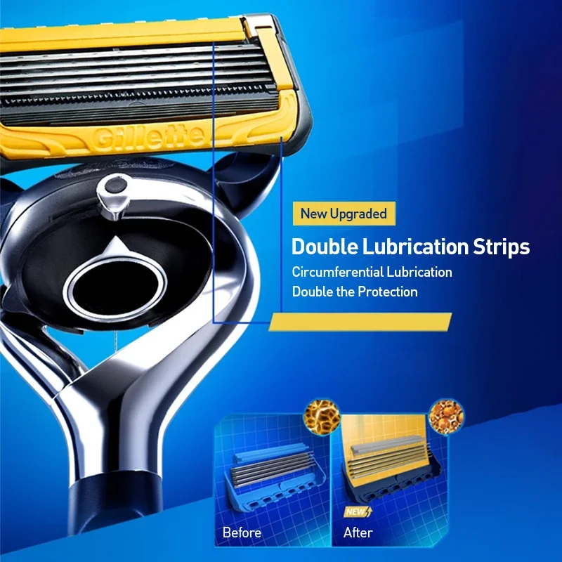 Gillette Fusion PROSHIELD Razor Blades Brand Shaving Machine Washable Manual Safety Shaver Refills For Men Face Beard Clean