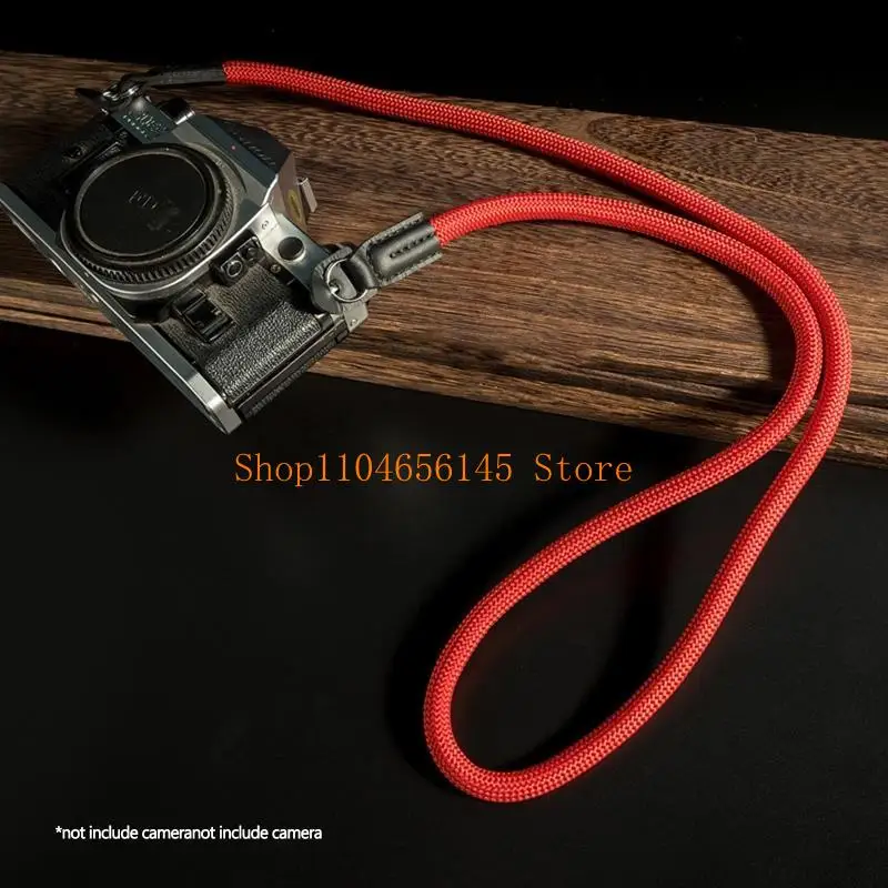 652F Vintage Camera Strap Handmade Nylon Leather Neck Shoulder Sling Belt for Leica Digital SLR Cameras 100cm/39inch