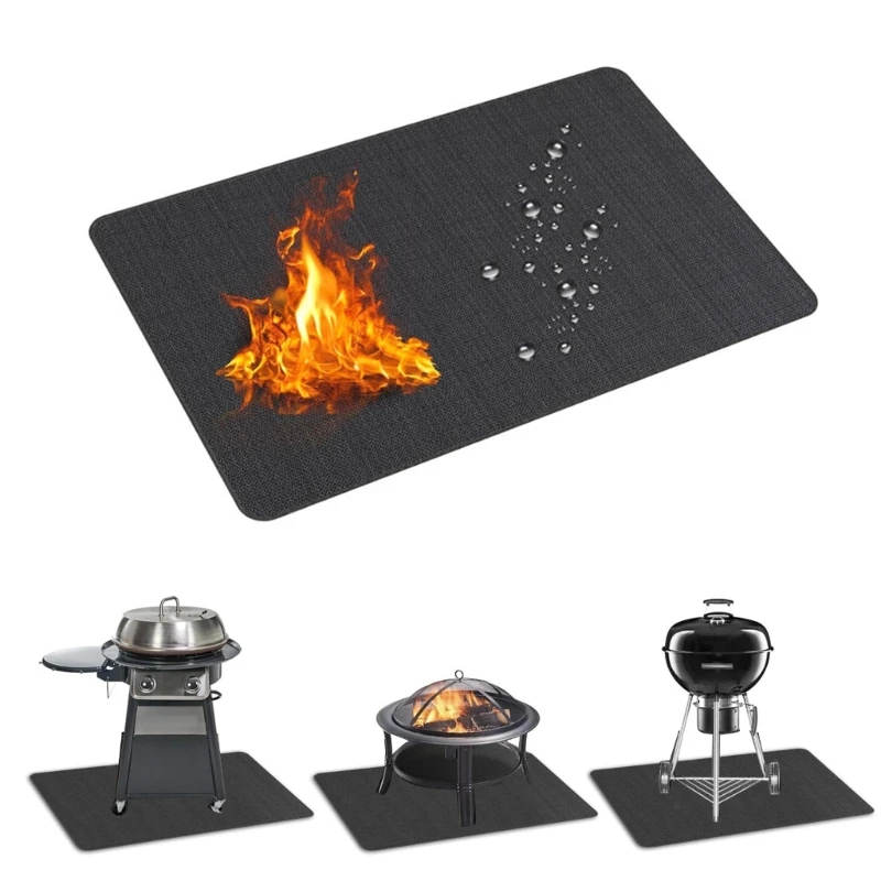 

Heat Resistant Fireproof Pad Temperature Resistant Barrier Fireproof Pad Use Safely in Kitchen Garage & Outdoor Areas