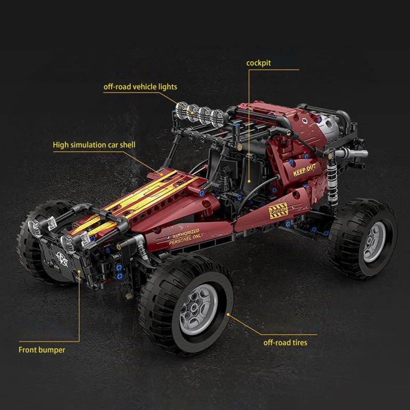 ตัวต่อ MOC 778 ชิ้น เกม Knives Out รถโกคาร์ทในป่า ชุดตัวต่อรถแข่งไฟฟ้า ของเล่น DIY สำหรับเด็กและผู้ใหญ่ ของขวัญ