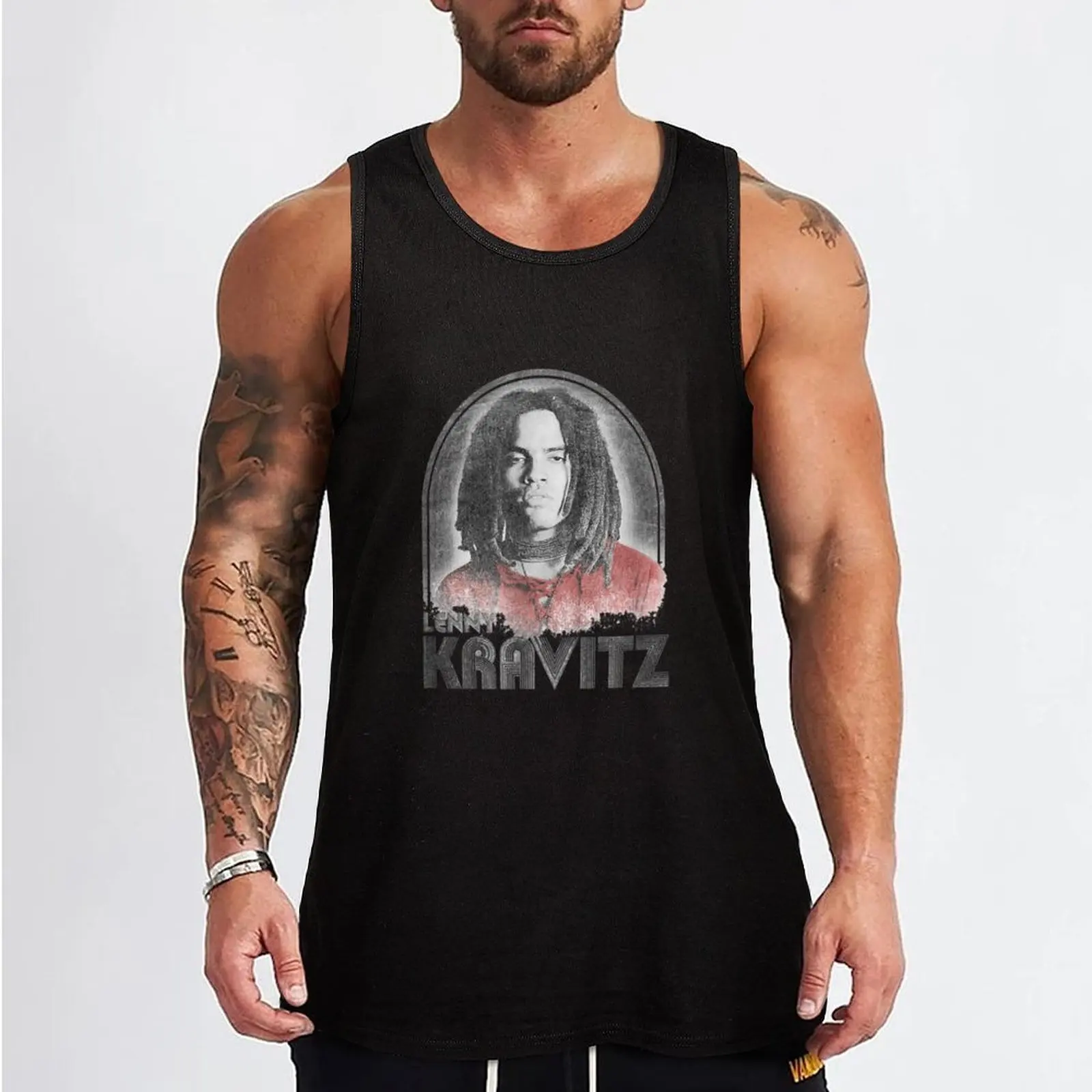 Lenny KravitzRetro Lines Tank Top clothing men Men's t shirt quick-drying t-shirt Men's sleeveless