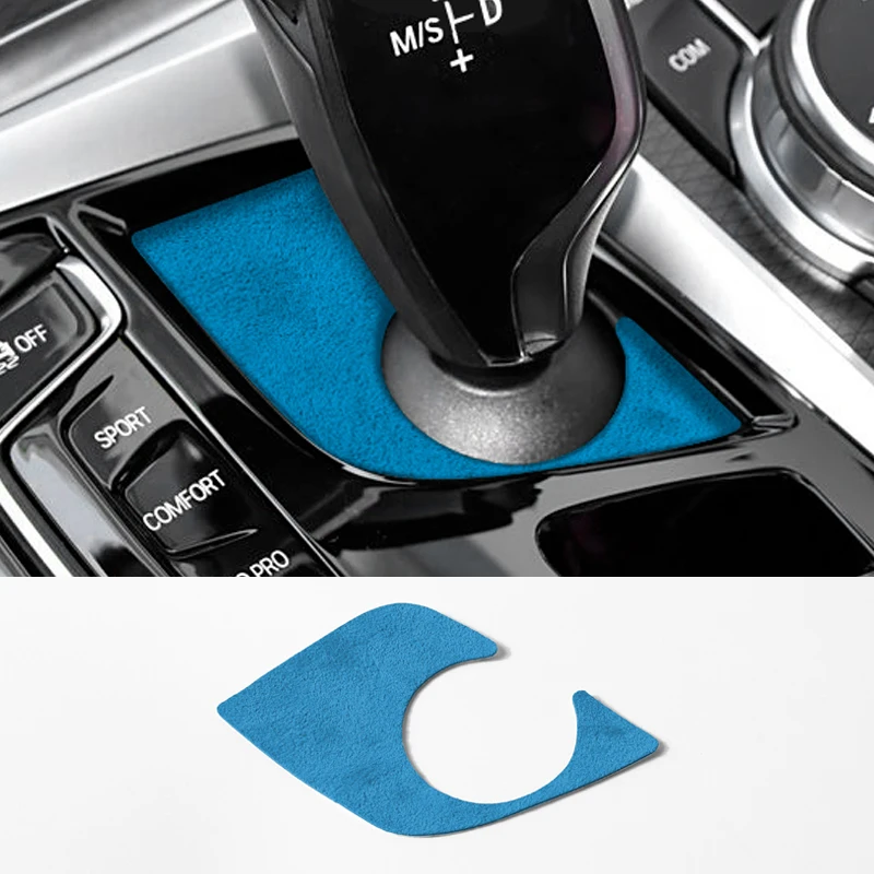 Made of Alcantara For BMW G32 G30 G38 Series 5 6 GT Car Gear Shifter Panel Trim Cover Performance Sticker  Interior Accessories