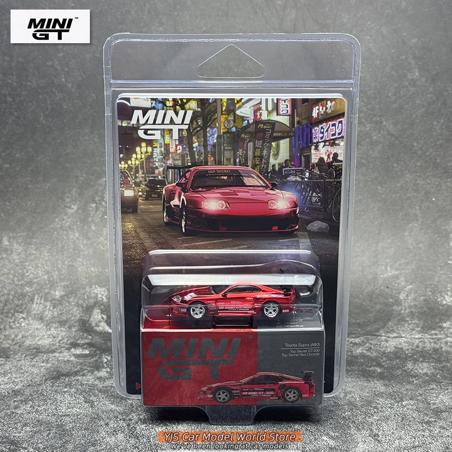 MINIGT diecast model 1:64 #1132 Toyota Supra A80 sports car metal material car model static ornament collection