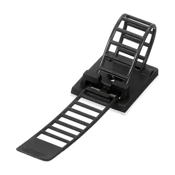 100個裝有黏性電纜夾,可調式尼龍電纜線整理器,電纜管理夾,電纜夾,適用於辦公桌、汽車、家庭辦公室 8 最佳銷售 電線整理夾 - №7