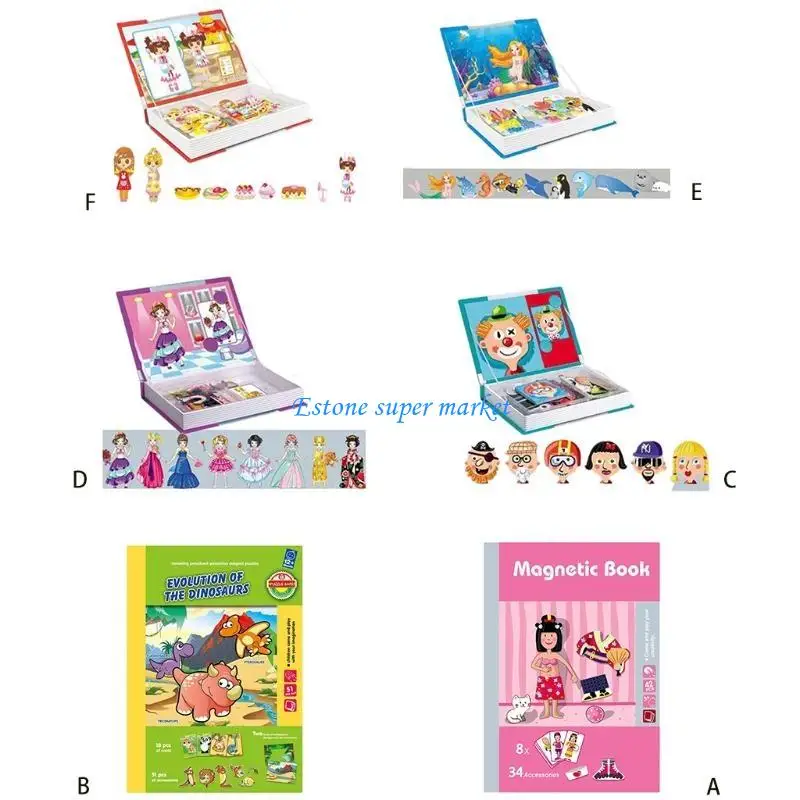 090B Sách Từ Tính Trẻ Mẫu Giáo Đa Dạng Trò Chơi Trên Bàn Đồ Chơi Giáo Dục