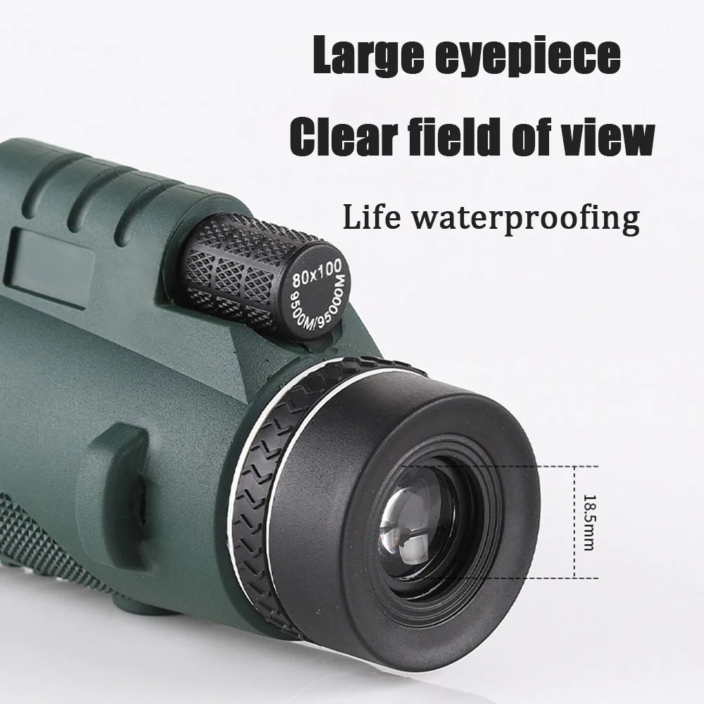 Portable Zoom HD 5000M Telescope Folding Long Distance Mini Powerful Telescope for Hunting Sports Outdoor Camping Travel