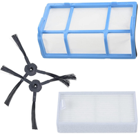 ABBZ-For ILIFE V3 V3S Pro V5 V5S Pro Replacement Parts Accessory Set-Main Brush Side Brush Hepa Filter For Robot Vacuum Cleaner