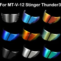 Visera para casco MT-V-12 para casco MT STINGER y casco THUNDER 3 para piezas de repuesto MT visera THUNDER 3SV
