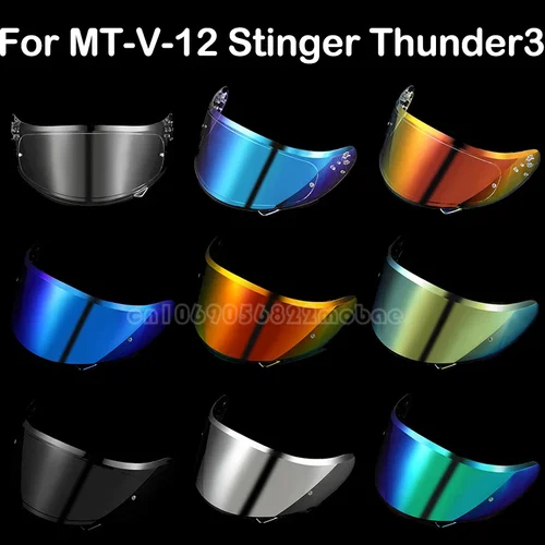 Visera para casco MT-V-12 para casco MT STINGER y casco THUNDER 3 para piezas de repuesto MT visera THUNDER 3SV