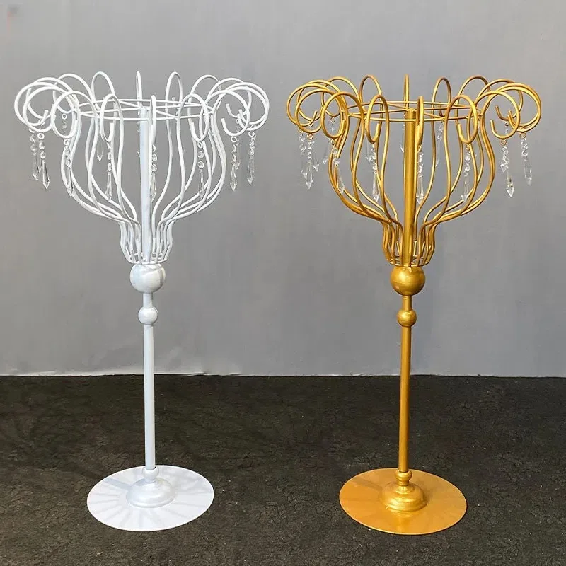 Iron wrought table, flower vessel, wedding stage guide, wedding decoration, ornament