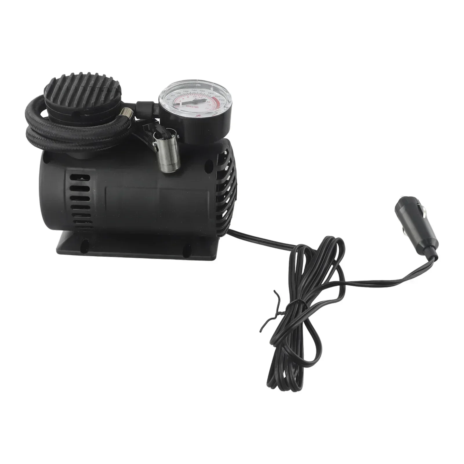 1pc 12V 5A 300psi Car Portable Air Compressor Pump Tire Tyre Inflator 25L/min Air Volume Fit For Car Motorcycle / Bicycle