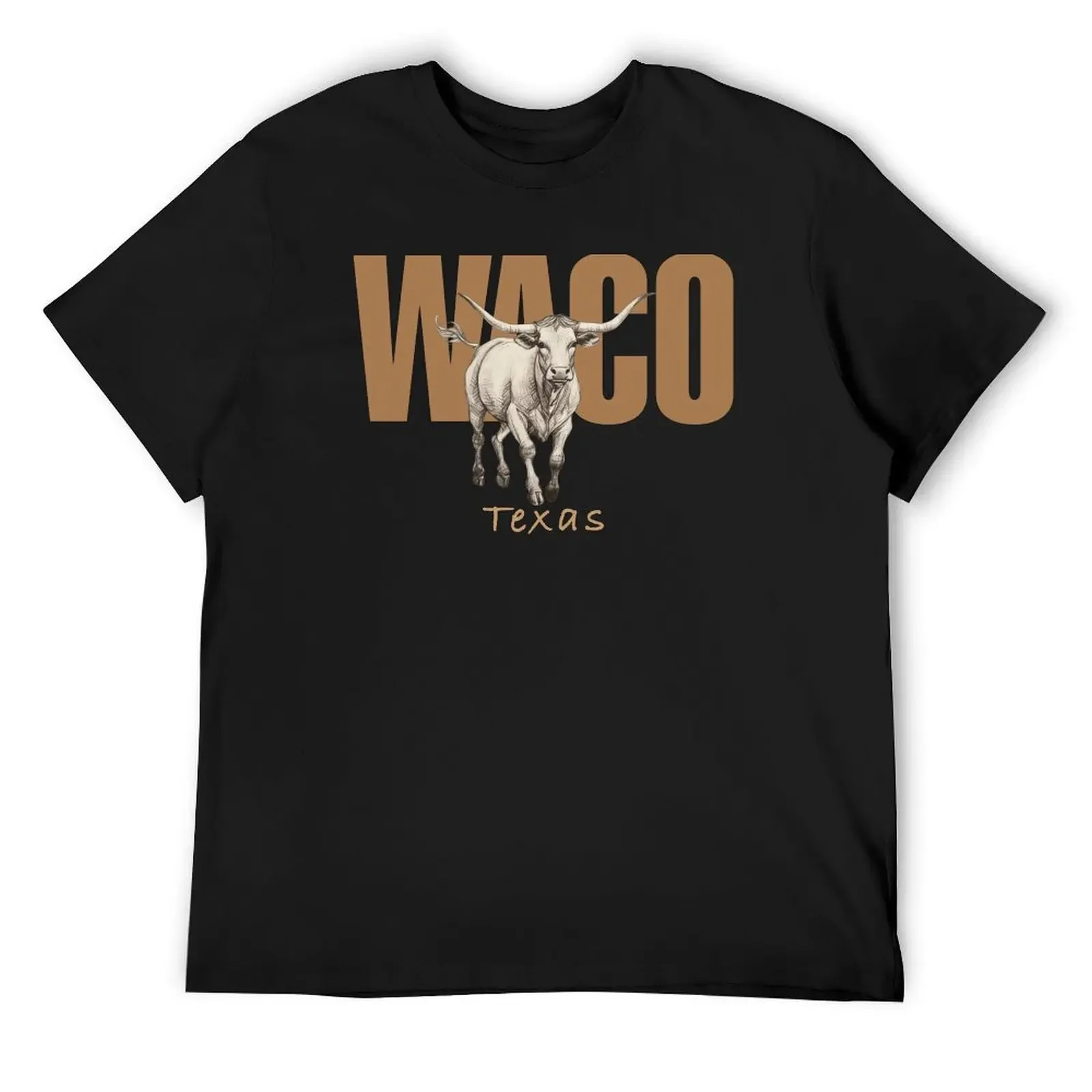 

Waco Texas Vintage Western Design T-Shirt oversized graphic t shirts cotton t shirt men