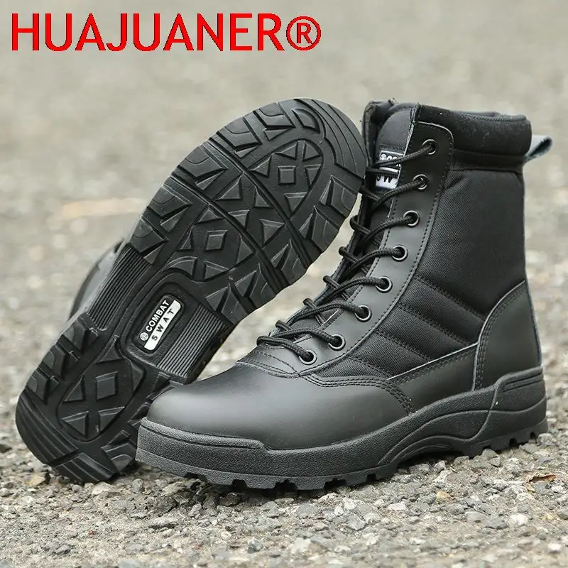 Tactical Boots Men Boots Special Force Desert Combat Army Boots Outdoor Hiking Boots Ankle Shoes Men Work Safty Shoes