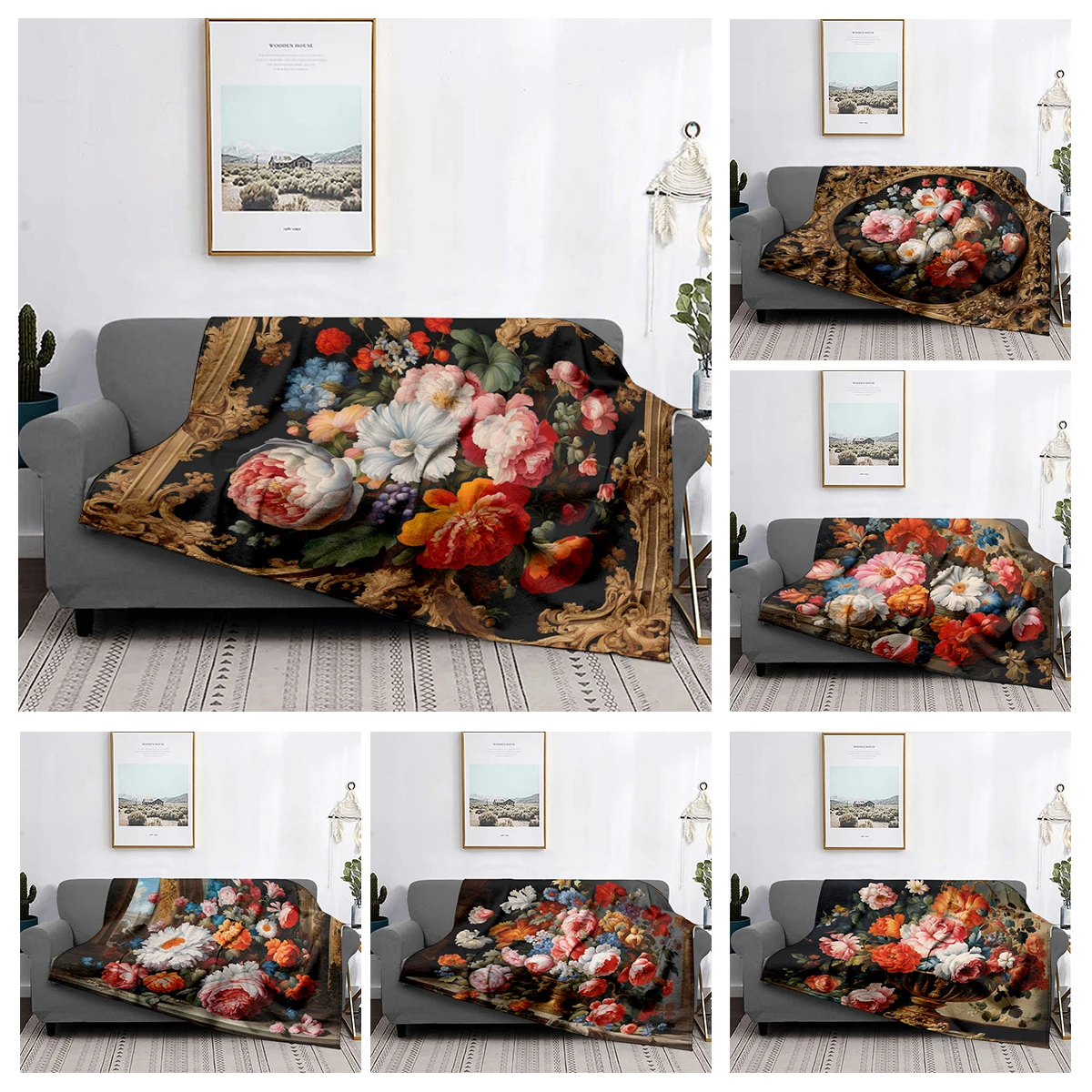 

Home decoration plush Throw Sofa blanket Bedspread on the bed fluffy soft blankets decor Plaid Modern Persia boho Blankets