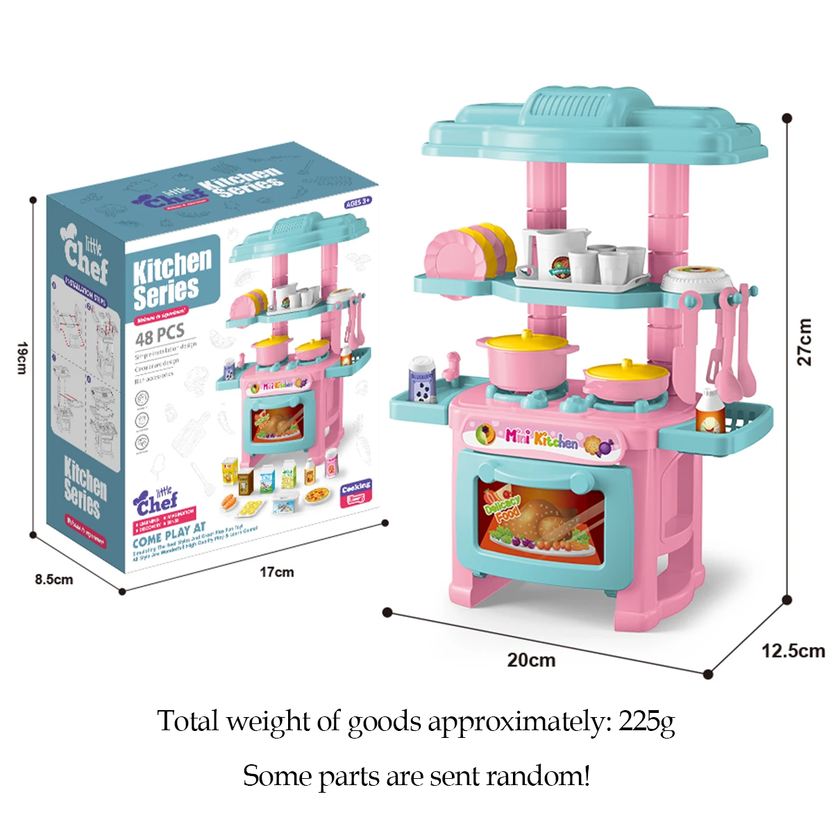 ミニチュアキッチンおままごとセット、子供用おもちゃ、食べ物と飲み物の缶、ごっこ遊びミニキッチンゲームアクセサリーセット、ハウスゲームギフト