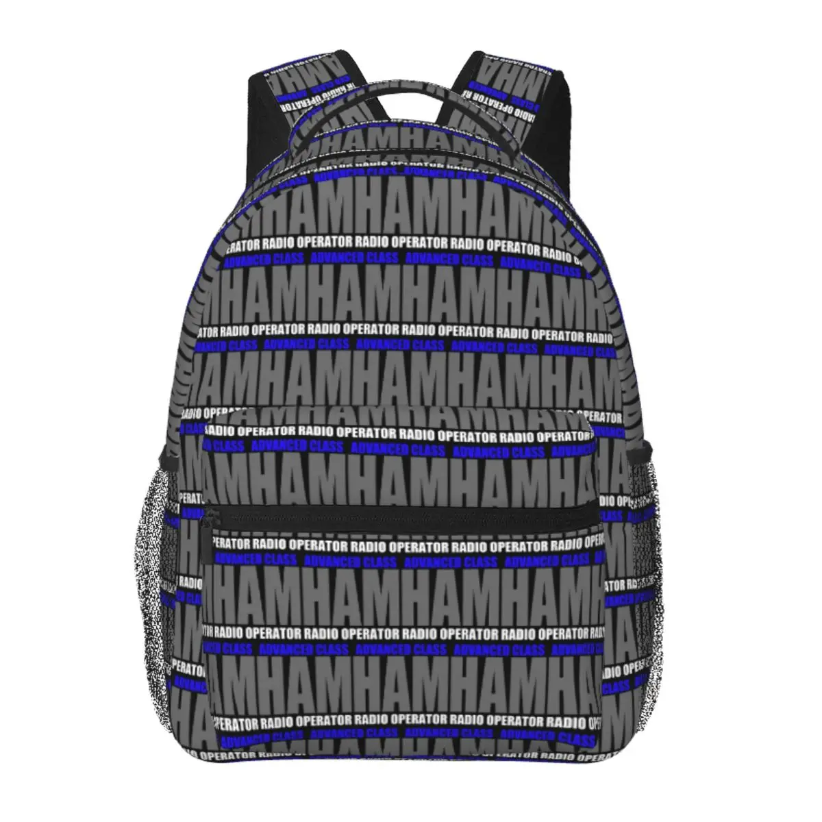 

Advanced Class - Ham Radio Operator Backpack Student Boys Girls BookBag Kids School Bag Computer Shoulder Bags for Men Women