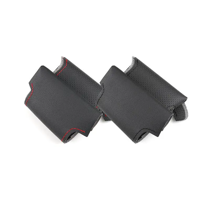 For Audi A3 8P Sportback A4 B7 Avant A6 C6 S4 Seat Exeo Perforated Leather Hand-stitched Car Interior Steering Wheel Cover Trim