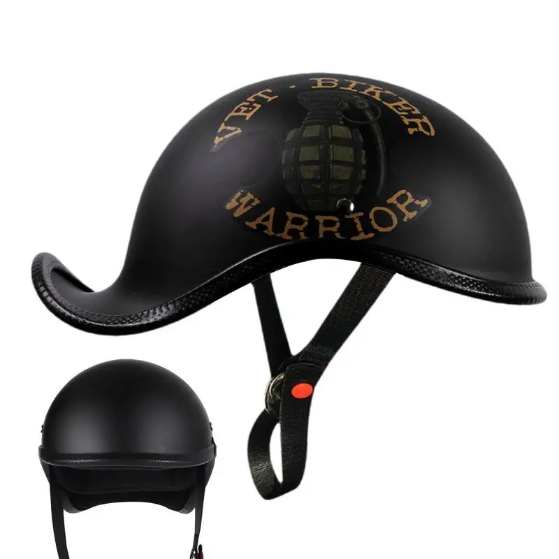 Open Face Retro Motorcycle Helmets Sweatproof Hard Hat Caps Style Lightweight Hard Hat Safety Head Hat German Style Motorcycle