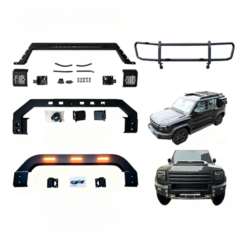 High Quality Factory ABS Black Engine Hood Offroad Exterior Parts Fits Chery Jetour T2