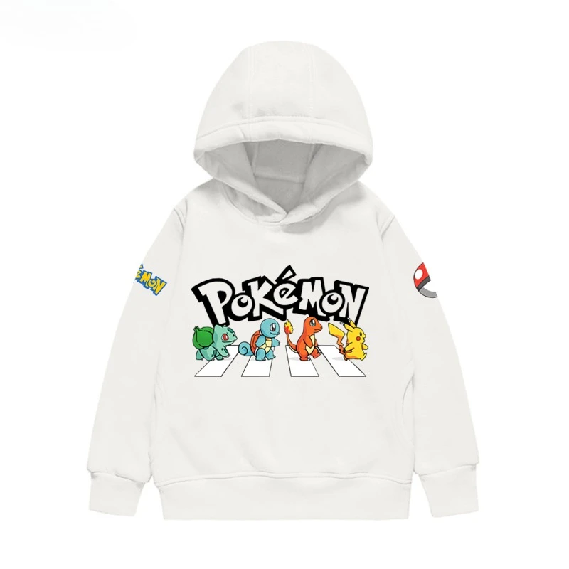 MINISO Pokémon Cute Eevee Printed Hoodie for Men and Women 2025 Autumn/winter New Y2K Harajuku Plus Size Casual Sweater Top