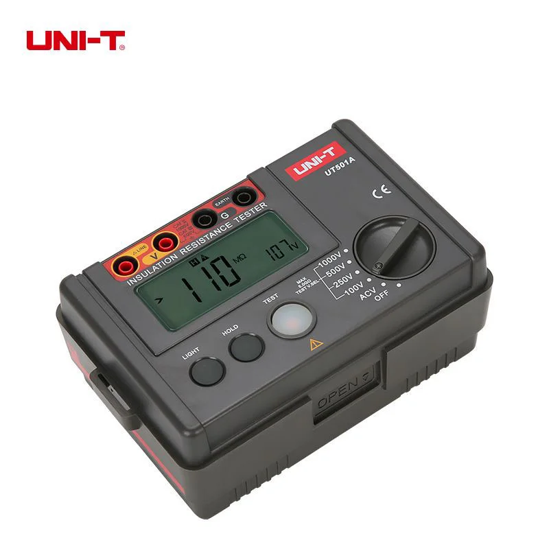 UNI-T UT501A Insulation Resistance Tester 1000V Megohmmeter 5GΩ Ohm Meter Professional Digital Ohmmeter Electrical Megometer