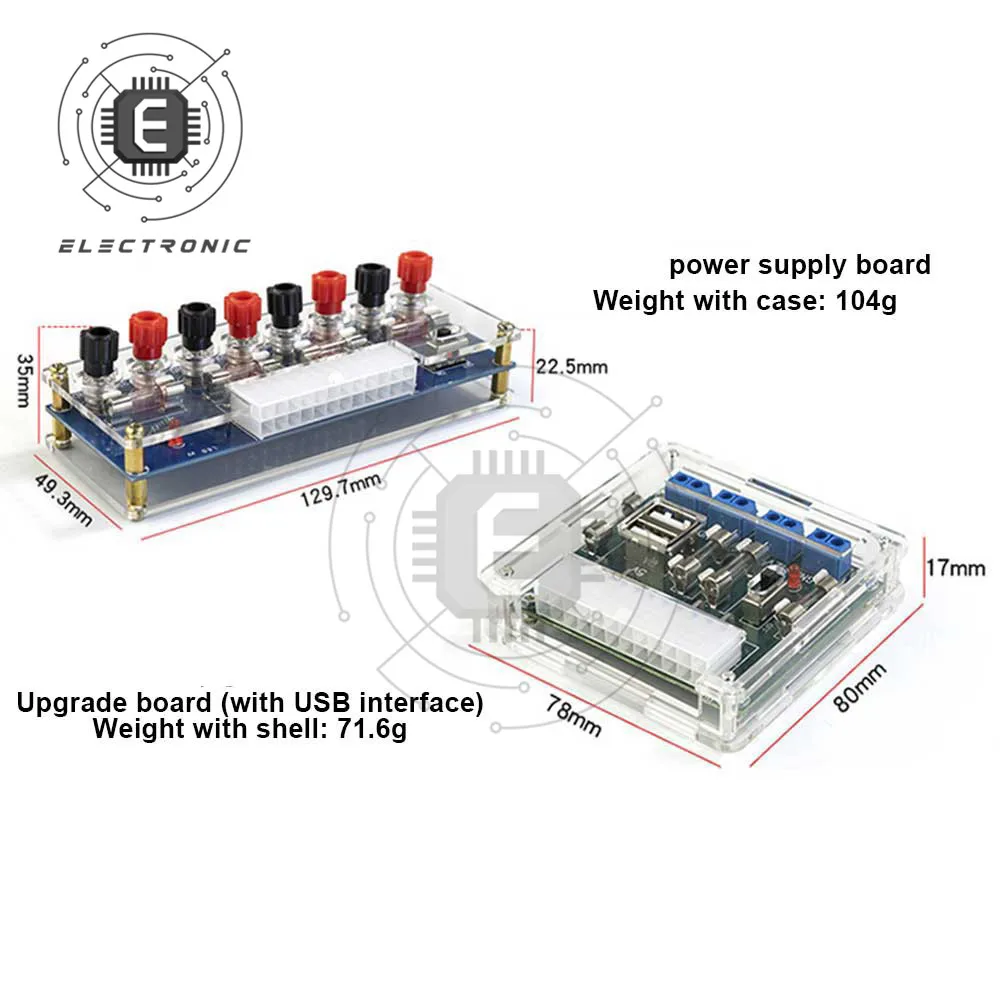 Sasis Daya PC Desktop XH-M229 ATX Ke Papan Adaptor Modul Outlet Sirkuit Catu Daya Terminal Output 24 Pin