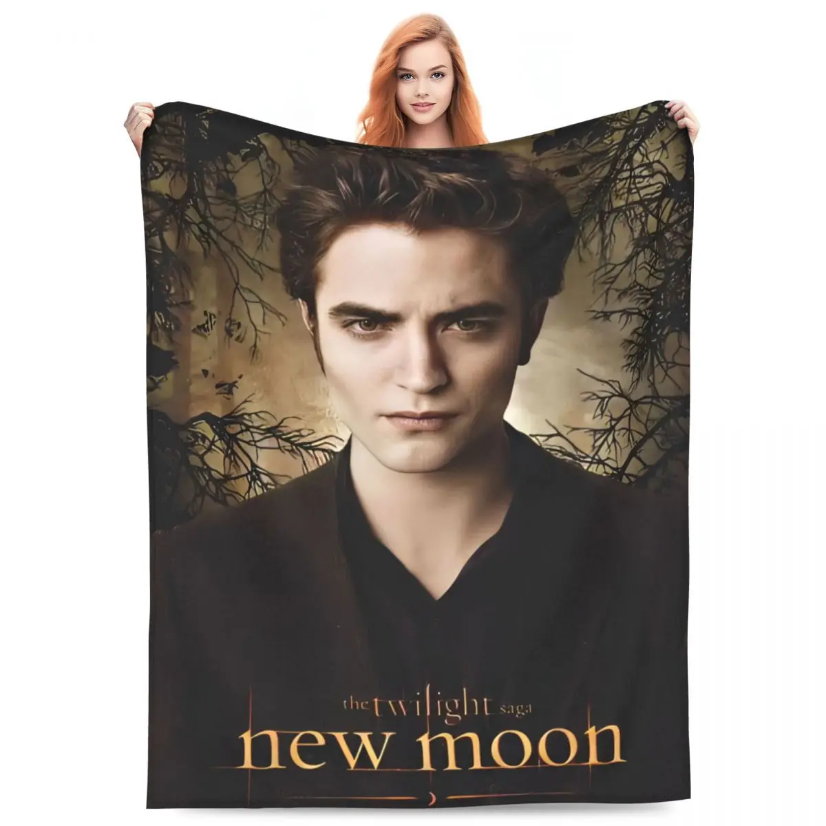 

The Twilight Saga Blankets Flannel Summer Edward Multi-function Super Soft Throw Blankets for Bed Travel Rug Piece