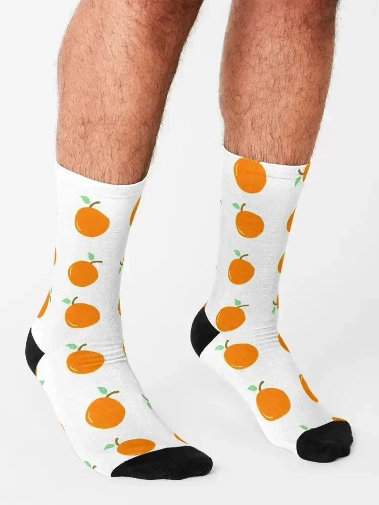 Los naranjas son lindos calcetines térmicos hombre invierno ciclismo calcetines mujer hombre